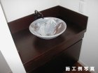 詳細1: 真山窯　陶芸手洗い鉢　鼡志野草紋　３１ｃｍ　中