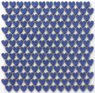 画像1: ハートタイル　10C　ブルー