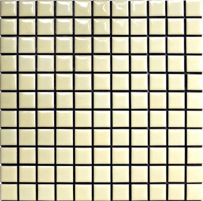画像1: N番モザイク25角 クリーム色 N-2