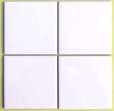 画像1: 150角　陶器質　内装壁　白色ブライト P15/105　バラ (1)