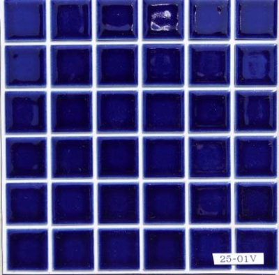画像1: DIYシール　23ミリ角　ルリ色　25-01Ｖ　お手軽タイプ