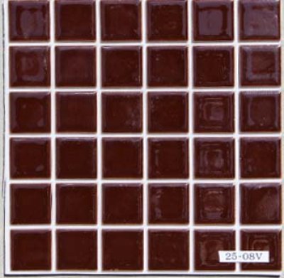 画像1: DIYシール　23ミリ角 茶色　25-08V　お手軽タイプ