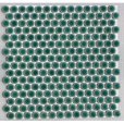 画像1: 19ミリ丸モザイクタイル　クロームグリーン68 (1)
