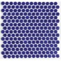 19ミリ丸モザイクタイル　ネイビーブルー67