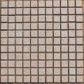 25ミリ角　無釉タイル　濃茶班点