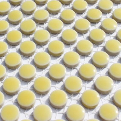 画像2: キュートな10ミリ丸タイル　黄色　4Ｅ