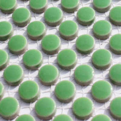 画像2: キュートな10ミリ丸タイル　ライムグリン　30Ｅ