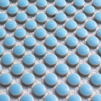 画像2: キュートな10ミリ丸タイル　水色　11Ｂ