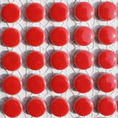 画像3: キュートな丸タイル　赤色　30Ｃ