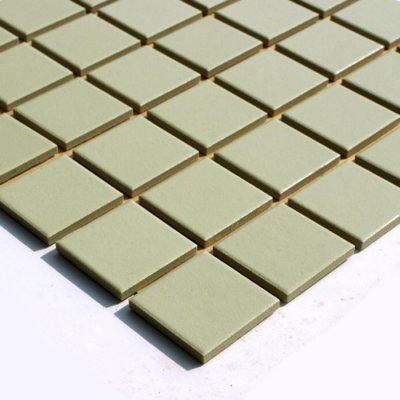 画像2: 【大特価！倉庫整理品】床・壁タイル　スーパーカラー　４５角　黄緑色　Ｂ-３