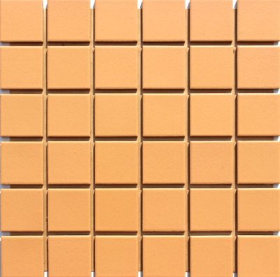 画像1: 床・壁タイル　スーパーカラー　４５角　橙色　Ｌ-２