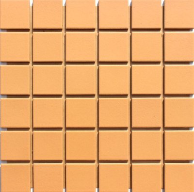 画像1: 床・壁タイル　スーパーカラー　４５角　橙色　Ｌ-２