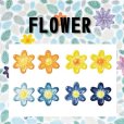 画像1: ポイントタイル　花柄　FLOWER (1)