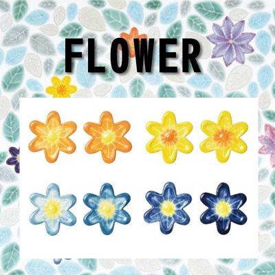 画像1: ポイントタイル　花柄　FLOWER