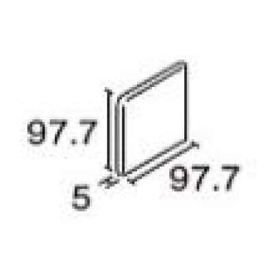 画像1:  P10用　両面取 100角 陶器質 内装壁　RC10