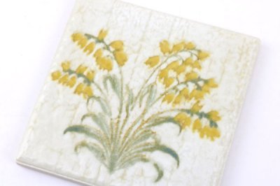 画像5: 88角マジョリカタイル　華蘭 柄アリ（1枚単位販売）