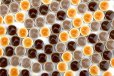 画像4: キュートな10ミリ丸タイル　茶色 3色MIX-240g (4)