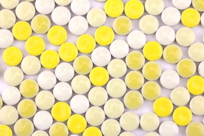 画像4: キュートな10ミリ丸タイル　黄色 4色MIX-240g