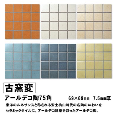 画像1: 古窯変　アールデコ陶75