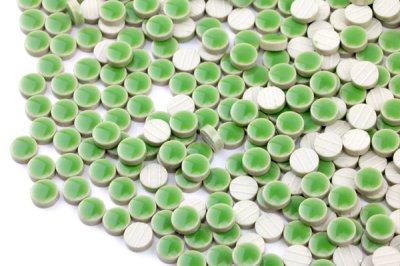 画像3: キュートな10ミリ丸タイル　バラ  5E