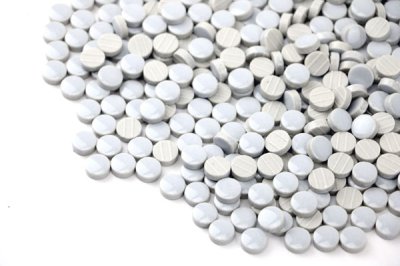 画像3: キュートな10ミリ丸タイル　バラ  7A