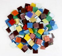 無料！！ガラスタイル25角　カラーミックス　1kg