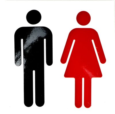 画像1: 男女トイレマークD