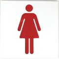 女子トイレマークF（斑点、色かすれ有）