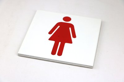 画像2: 女子トイレマークF（斑点、色かすれ有）