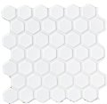 ヘキサゴン（六角）モザイク　【710B　白色艶なし】