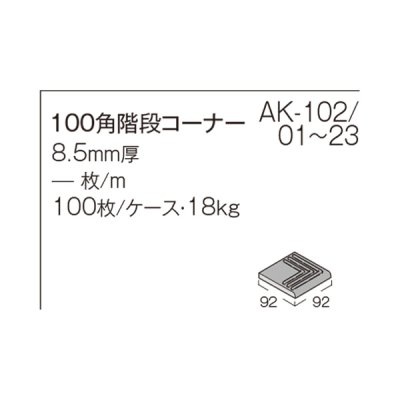 画像13: 【枚数単位販売】100角階段コーナー AKフロアーII