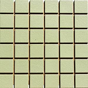 45mm角 施釉タイル 床 壁タイル プレイト 45角 鶯色 P 91 廣美陶房 45mm角 施釉タイル 床 壁タイル プレイト 45角 鶯色 P 91 廣美陶房