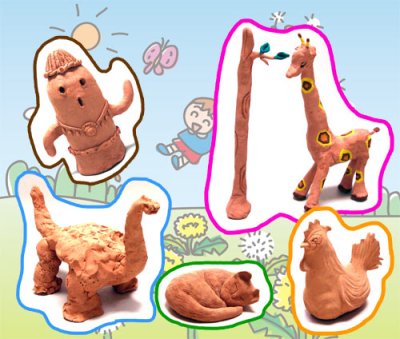 画像1: ニューテラコッタ 850g【焼かなくてもハニワ色】