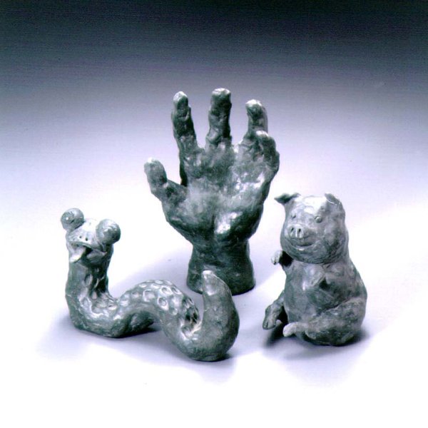 画像2: ブロンズ粘土 1kg【青銅像のような光沢】 (2)