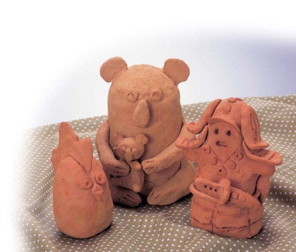 画像2: ニューテラコッタ 850g【焼かなくてもハニワ色】 (2)