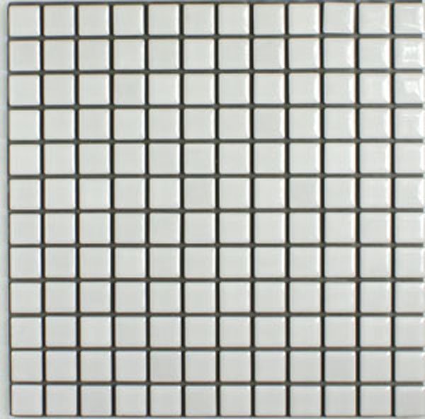 画像1: デイハピー　２３ｍｍ角丸タイル　白色　D-１ (1)