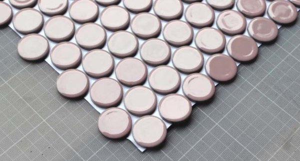 画像2: 27ミリ丸モザイク　BK-A03　サ－モンピンク (2)