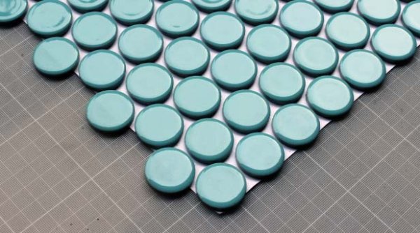 画像2: 27ミリ丸モザイク　BK-B06 スカイブルー (2)