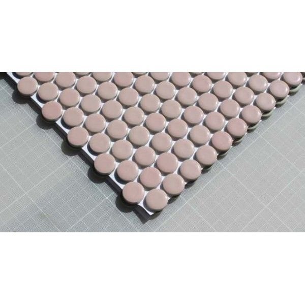 画像2: 19ミリ丸　モザイク　サーモンピンク54 (2)