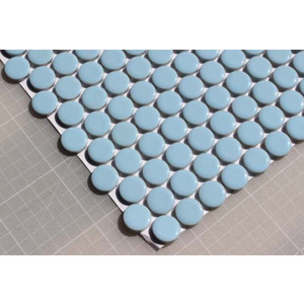 画像2: 19ミリ丸　モザイク　ライトブルー58 (2)