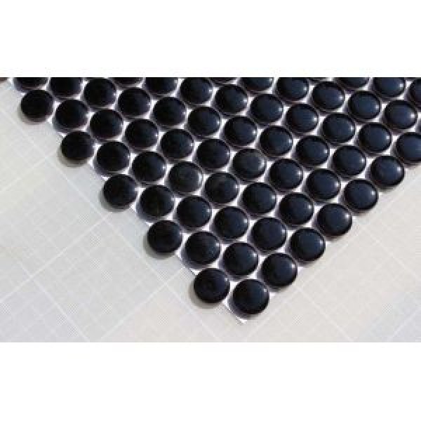 画像2: 19ミリ丸モザイクタイル　ブラック69 (2)