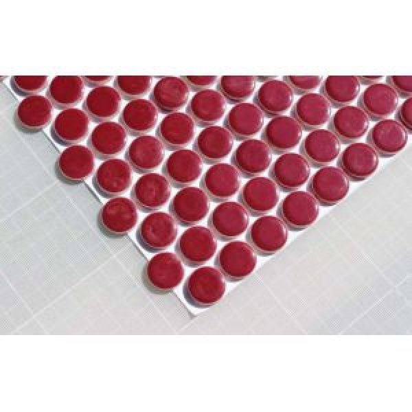 画像2: 19ミリ丸モザイクタイル　ワインレッド66 (2)