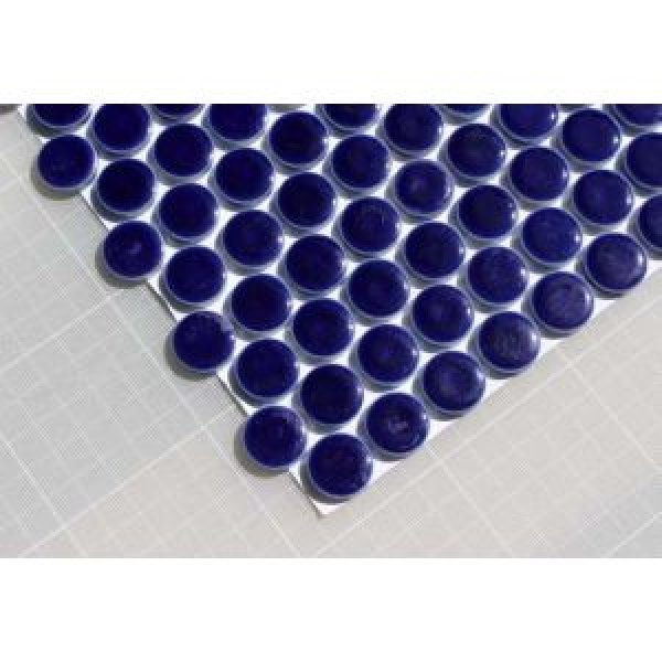 画像2: 19ミリ丸モザイクタイル　ネイビーブルー67 (2)