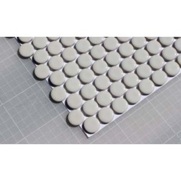 画像2: 19ミリ丸モザイクタイル　アイボリー70 (2)