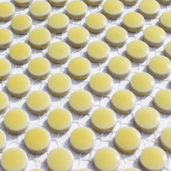 画像2: キュートな10ミリ丸タイル　黄色　4Ｅ (2)