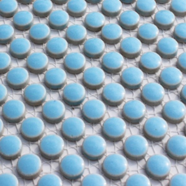 画像2: キュートな10ミリ丸タイル　水色　11Ｂ (2)