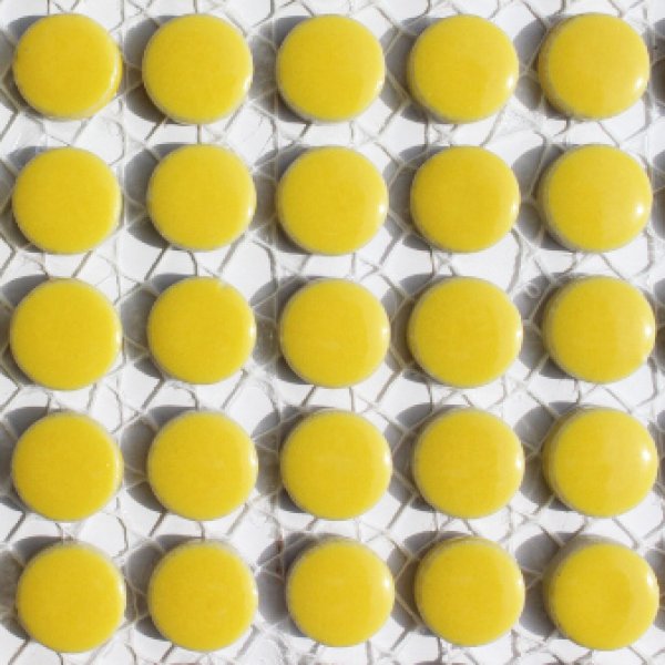 画像3: キュートな丸タイル　濃黄色　30Ａ (3)