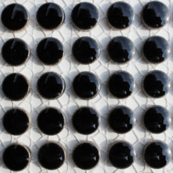 画像3: キュートな10ミリ丸タイル　黒色　20Ａ (3)
