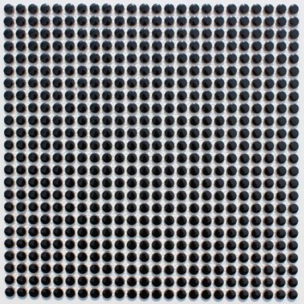画像1: キュートな10ミリ丸タイル　黒色　20Ａ (1)