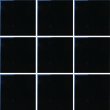 画像1: 100角 陶器質 ブラック（シート貼） (1)